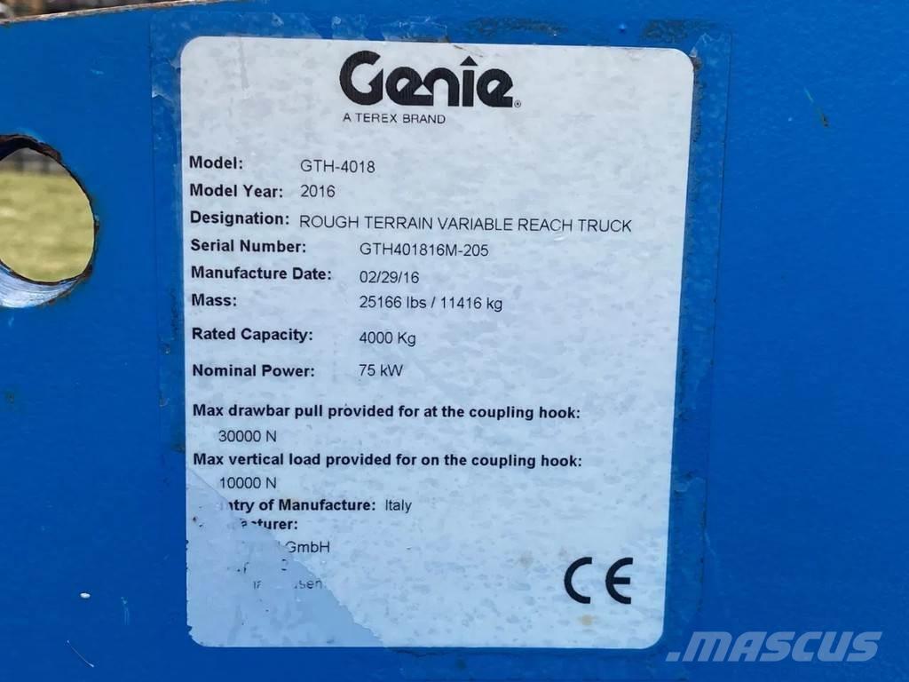 Genie GTH- 4018 مناولات متداخلة