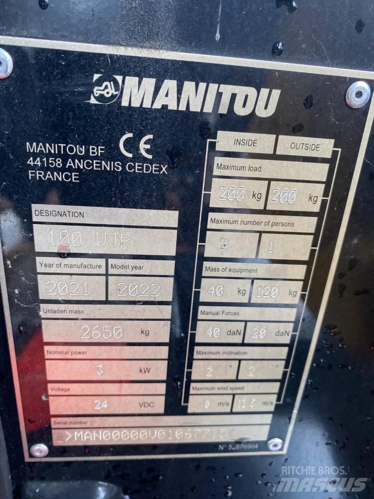 Manitou 100 VJR رافعات السارية الرأسية
