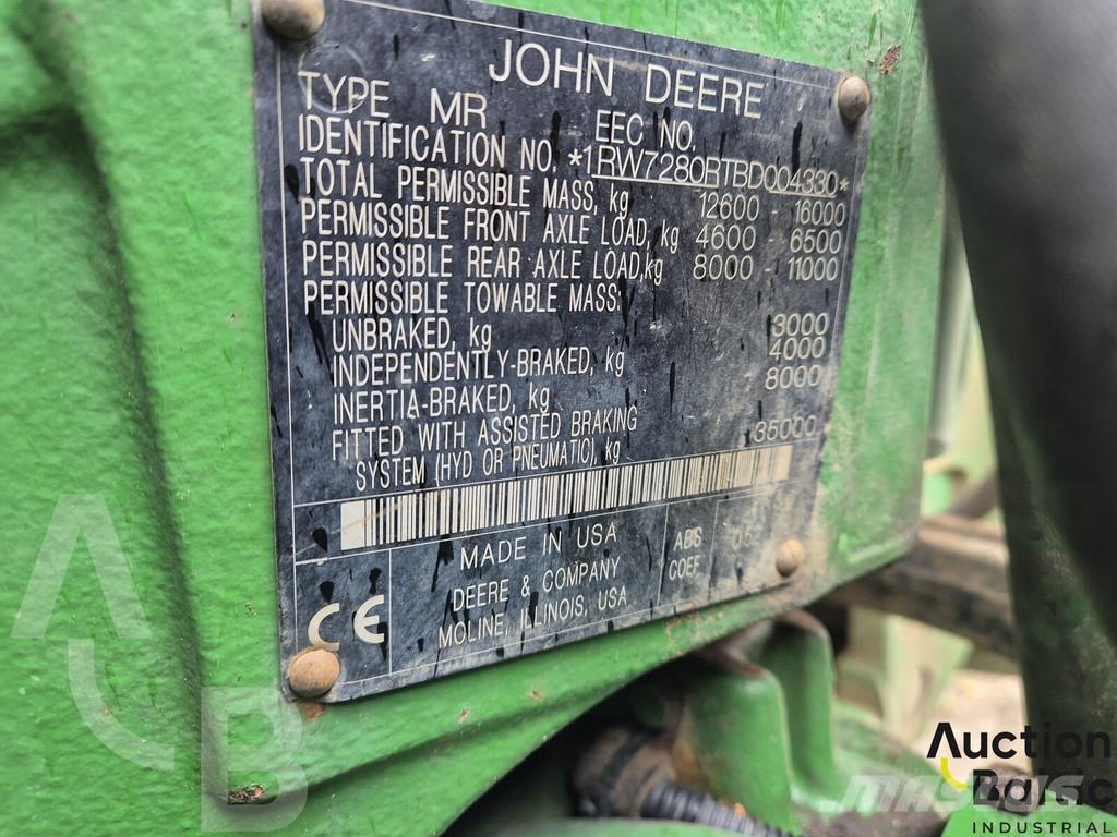 John Deere 7280 R الجرارات