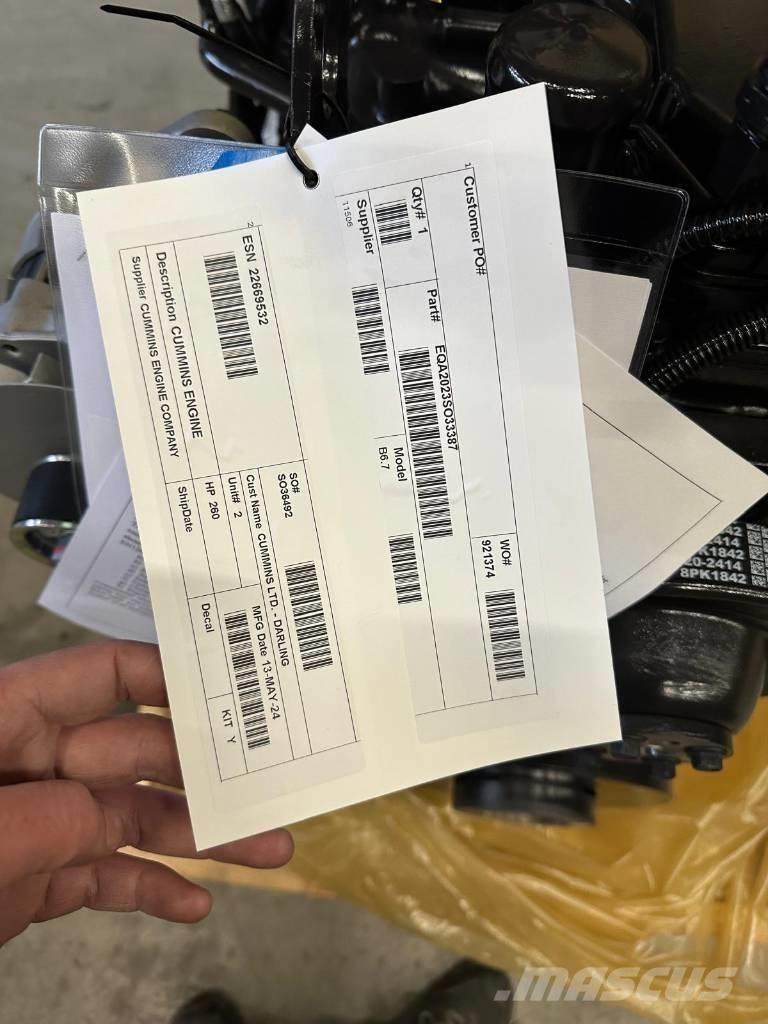 Cummins B6.7 FR95884 ماكينات زراعية - غير ذلك