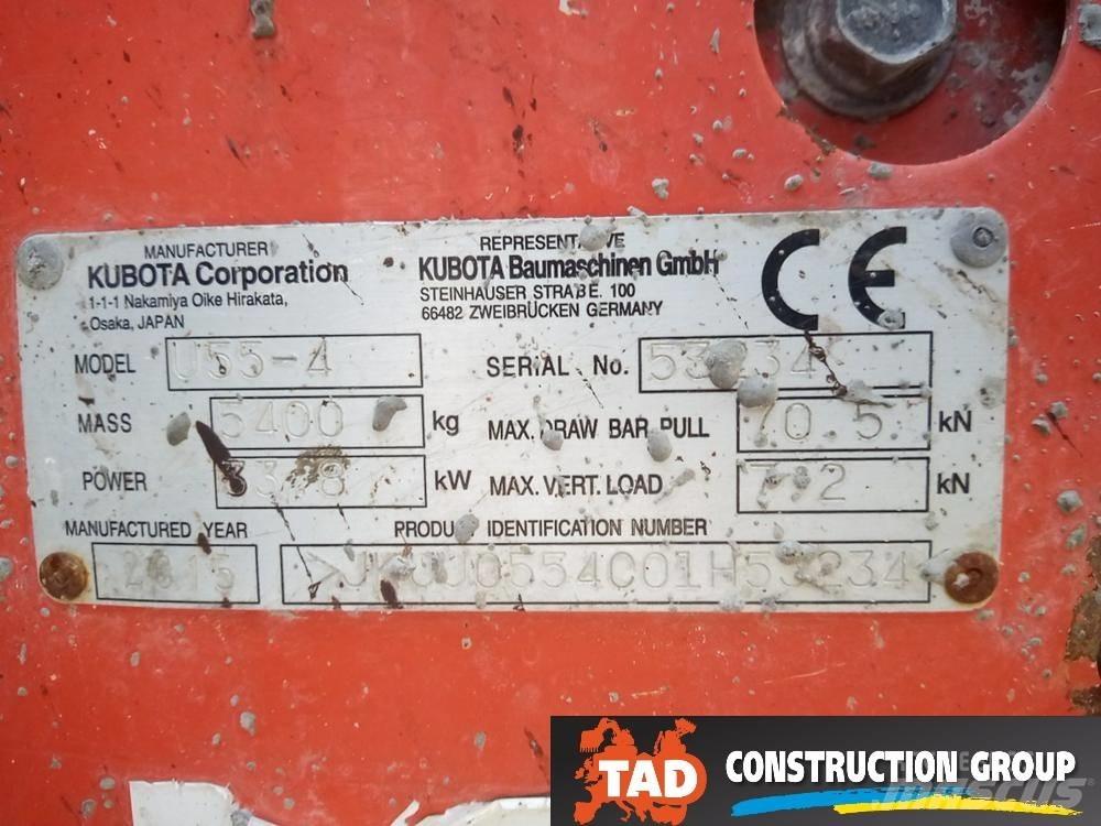 Kubota U 55-4 حفارات صغيرة أقل من 7 طن (حفارات صغيرة)