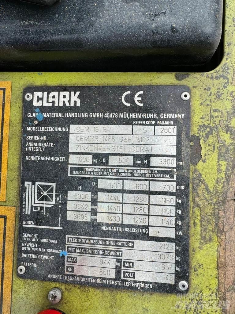 Clark CEM 16S شاحنات ذات رافعات شوكية - أخرى