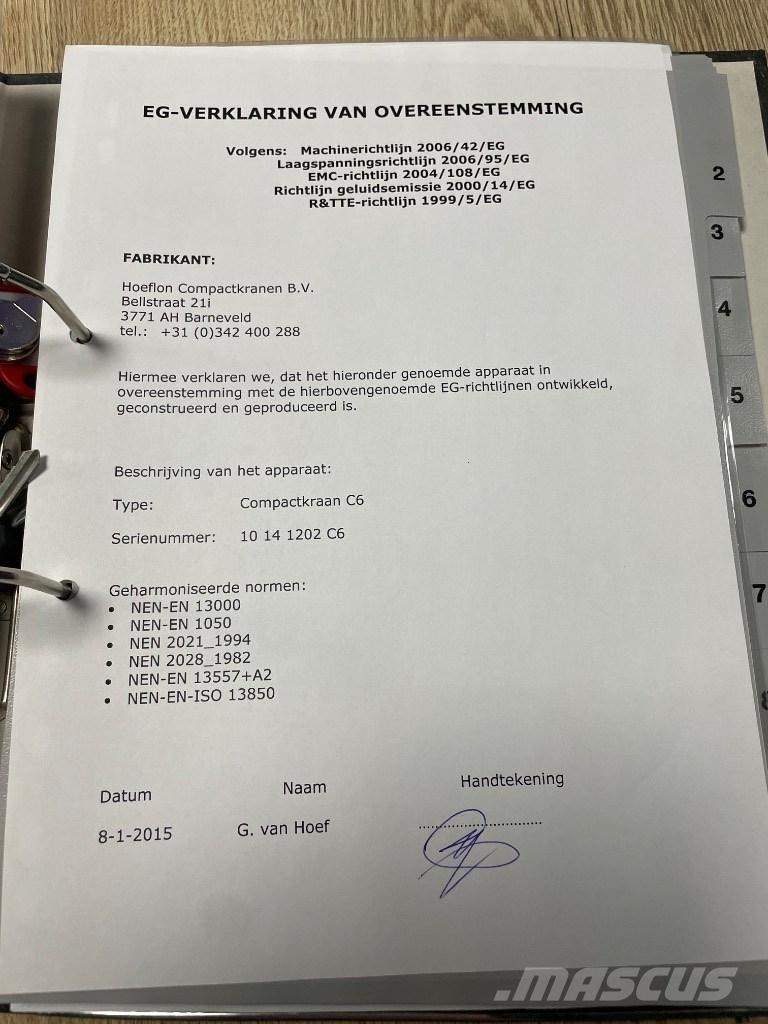 Hoeflon C 6 SOLD رافعات صغيرة