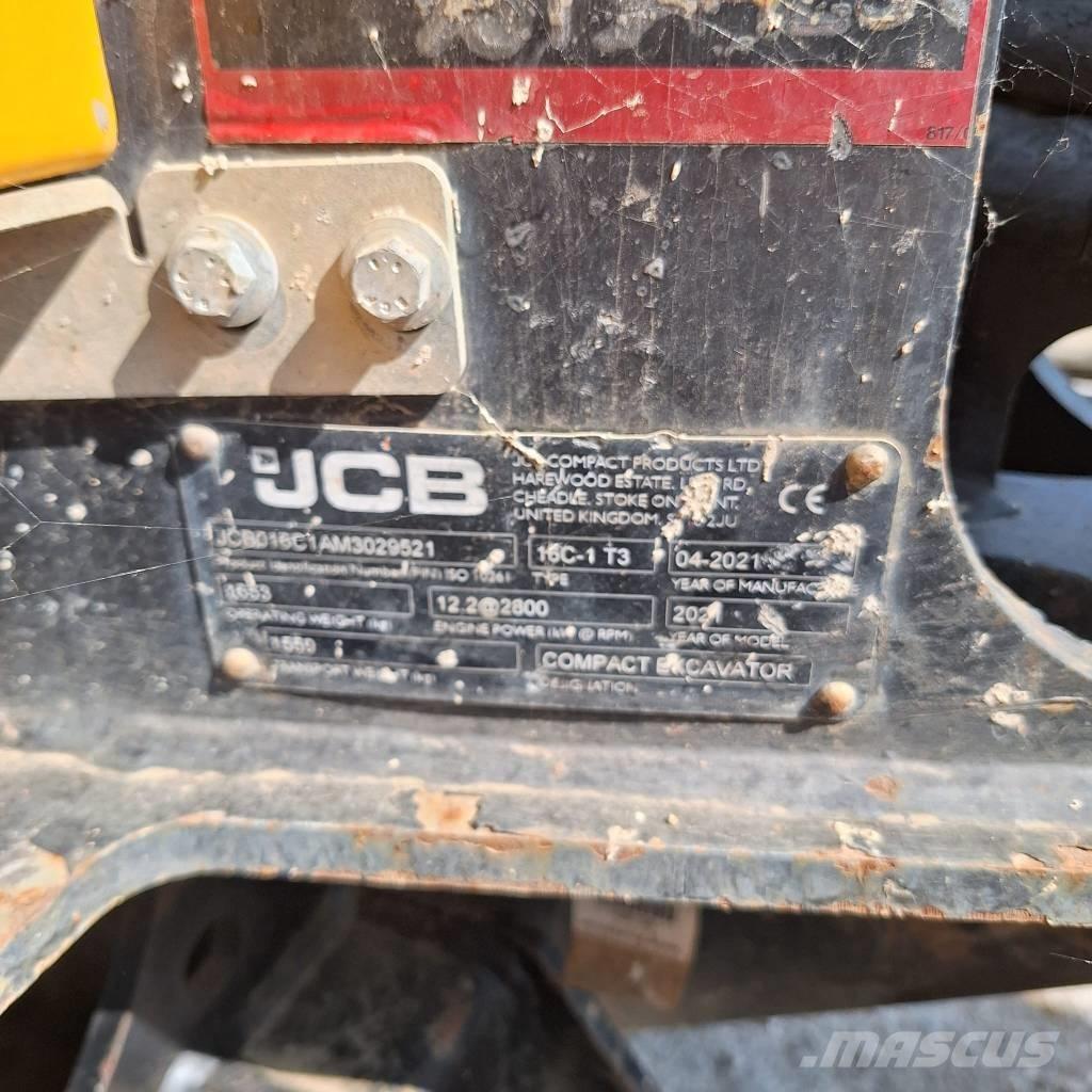 JCB 16 C-1 حفارات صغيرة أقل من 7 طن (حفارات صغيرة)