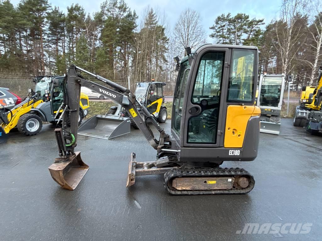 Volvo EC18 D حفارات صغيرة أقل من 7 طن (حفارات صغيرة)