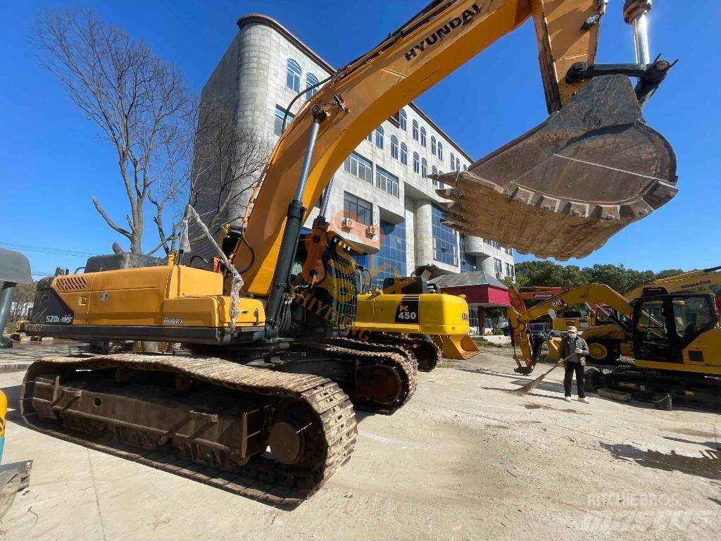 Hyundai Robex 520 VS حفارات زحافة