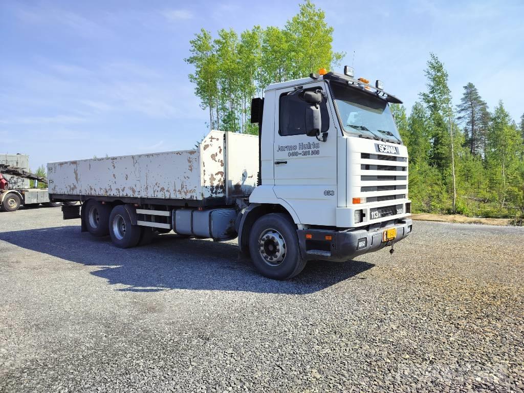 Scania 113 H 360 شاحنات مسطحة/مفصلية الجوانب