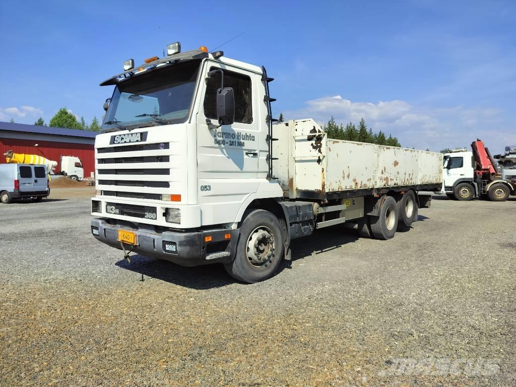 Scania 113 H 360 شاحنات مسطحة/مفصلية الجوانب