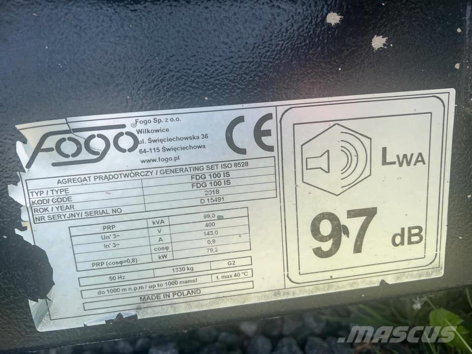 Fogo 100 KVA مولدات ديزل
