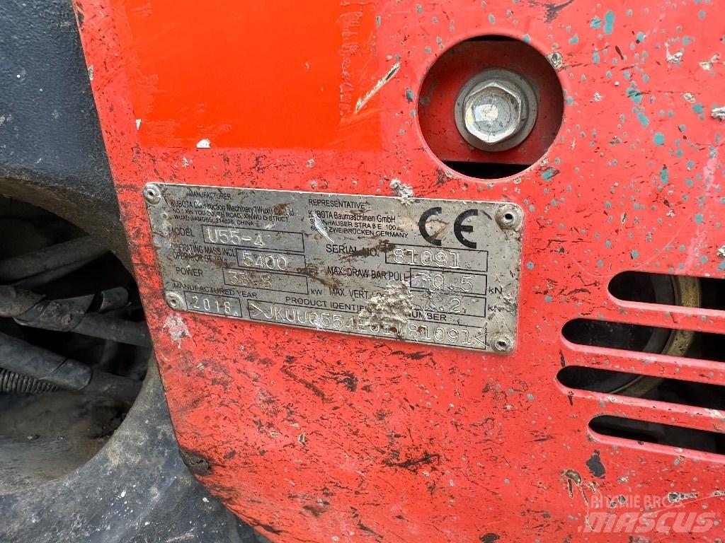 Kubota KX 055-4 حفارات صغيرة أقل من 7 طن (حفارات صغيرة)