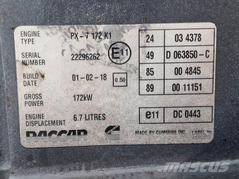 DAF PX-7 172 K1 محركات