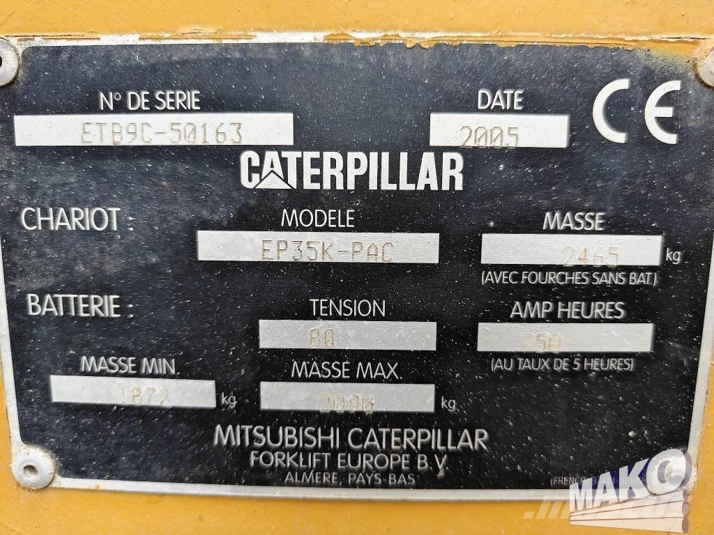 CAT EP 35 K PAC شاحنات ذات رافعات شوكية تعمل بالكهرباء