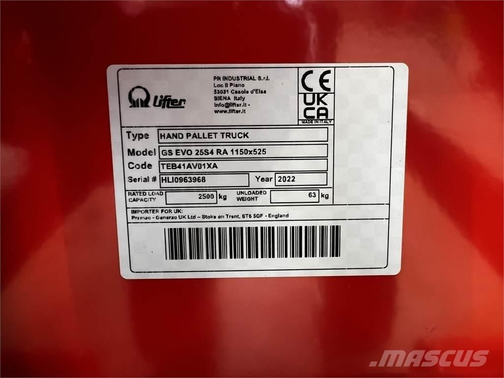 Pramac GS EVO 25 شاحنة يدوية بمنصة نقالة