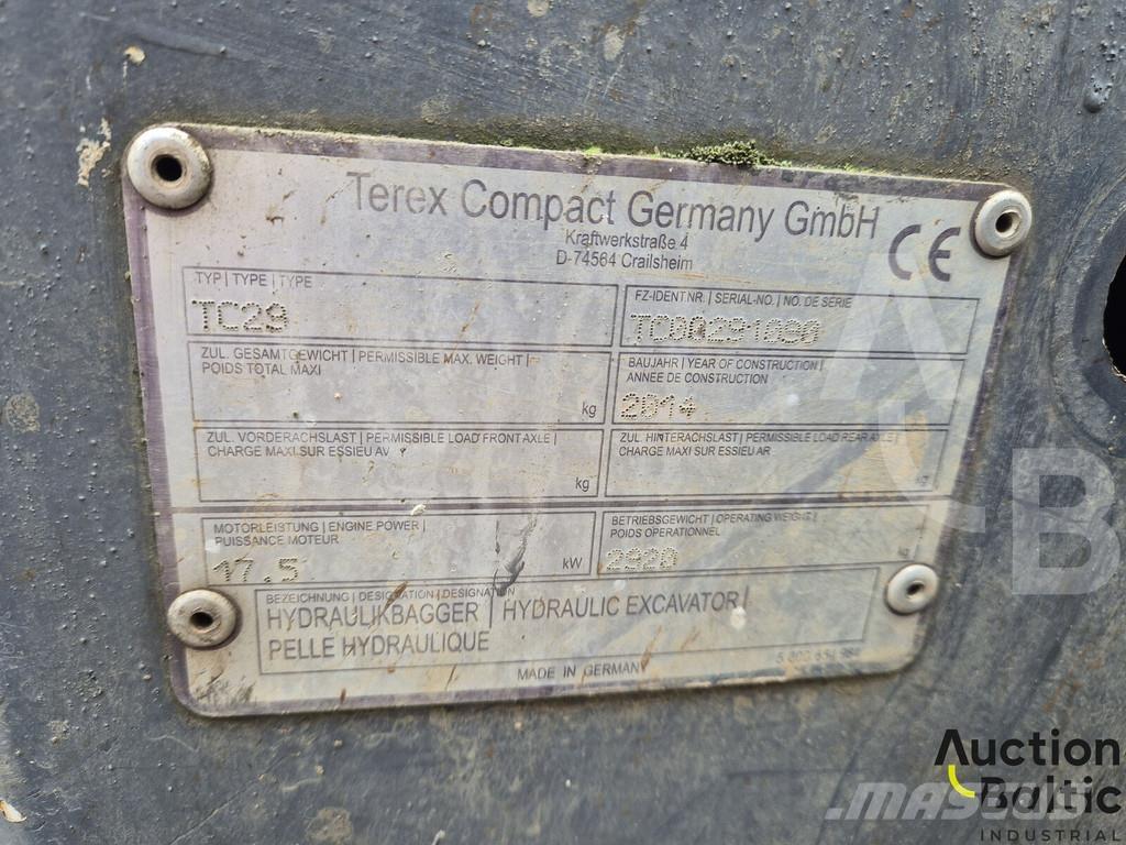 Terex TC 29 حفارات صغيرة أقل من 7 طن (حفارات صغيرة)