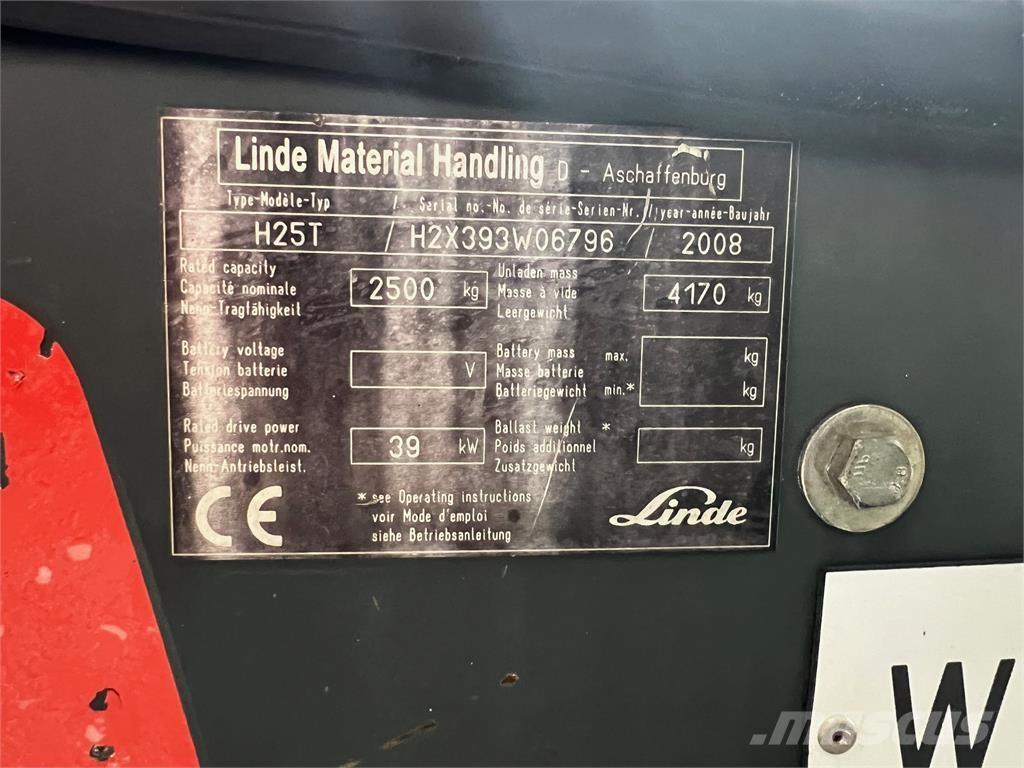 Linde H25T شاحنات LPG