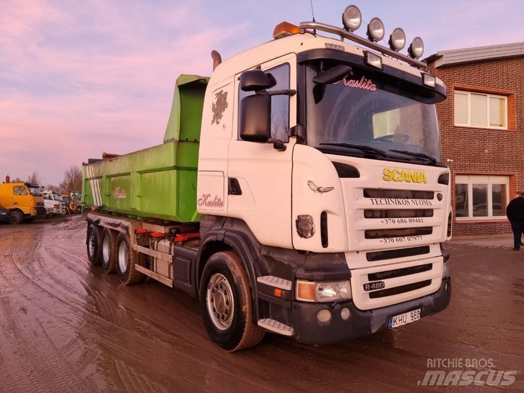 Scania R 480 8X4 شاحنات لوادر