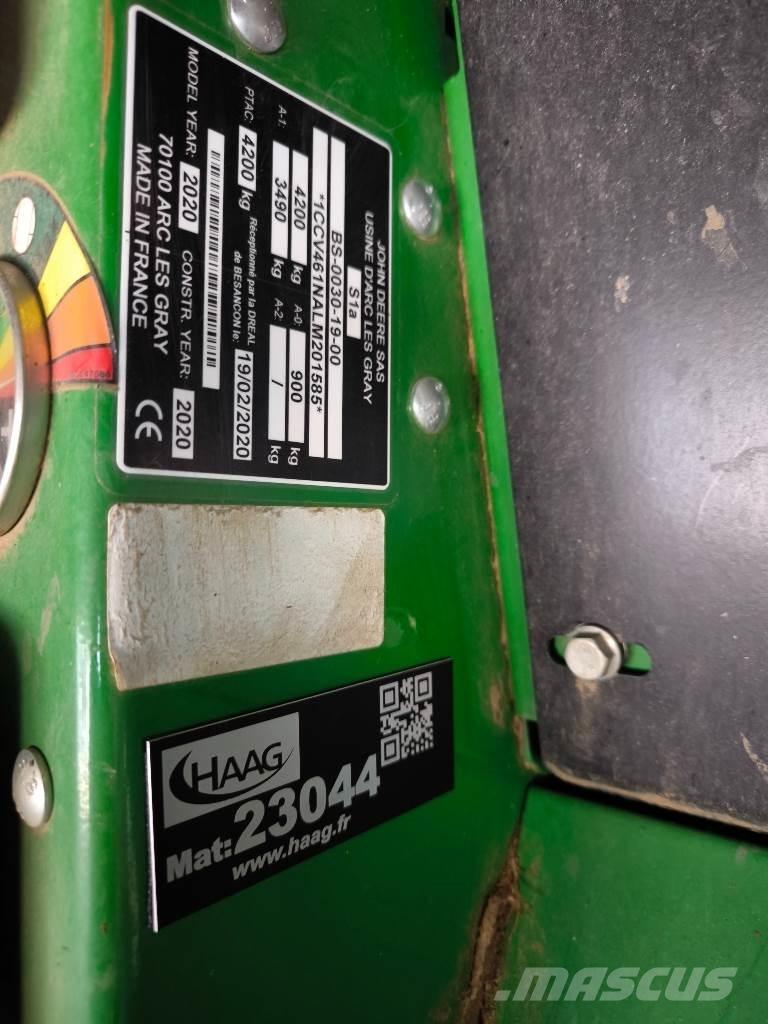 John Deere V461M محزمات مستديرة