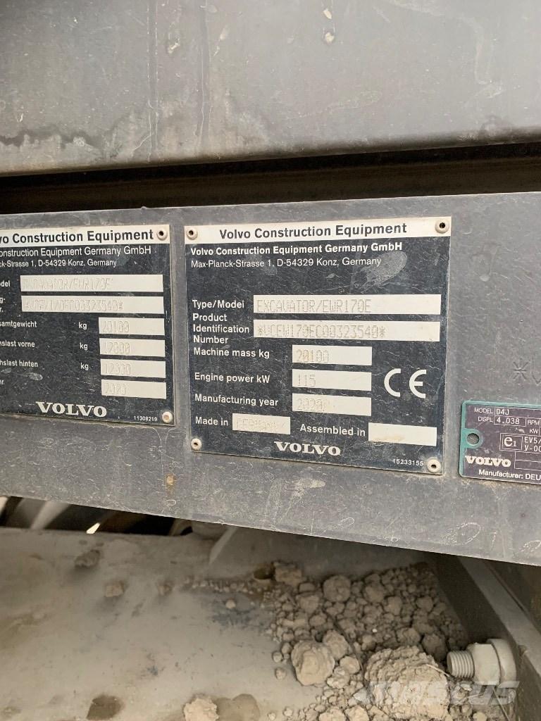 Volvo EWR 170 E حفارات بعجل