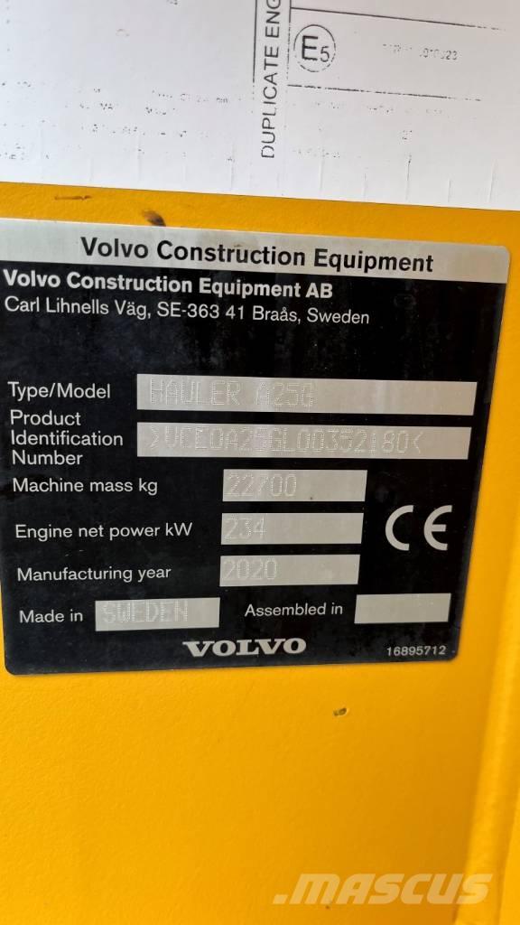 Volvo A25G شاحنات المخلفات الصلبة