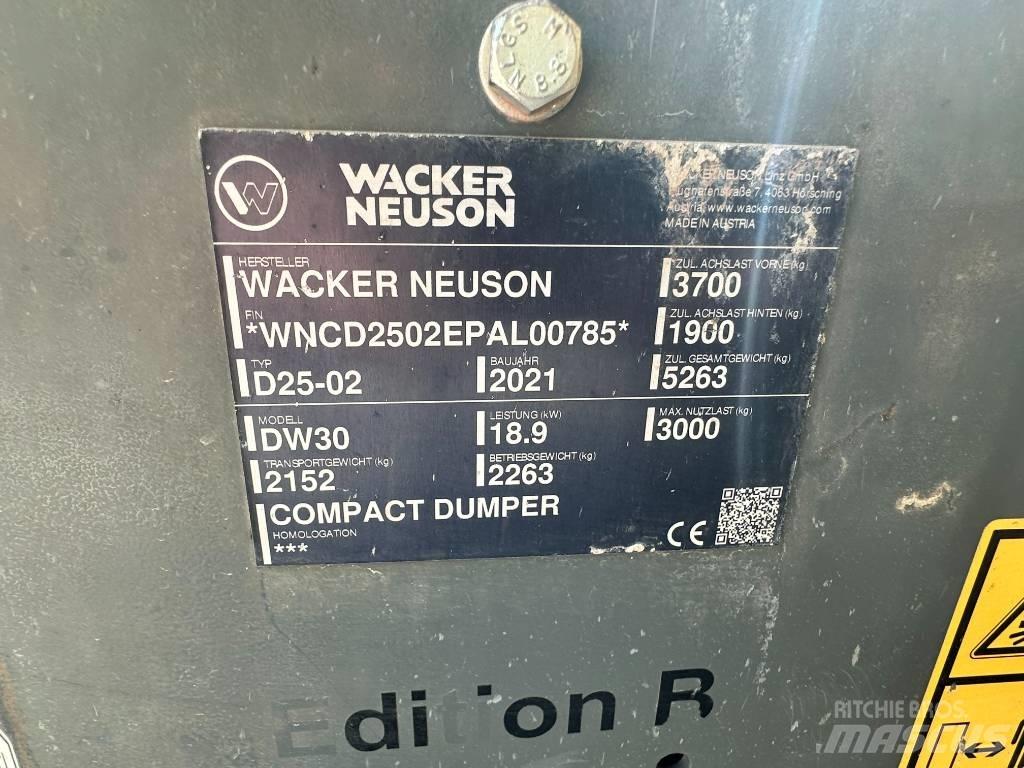 Wacker Neuson DW 30 عربات نقل قلابة للمواقع