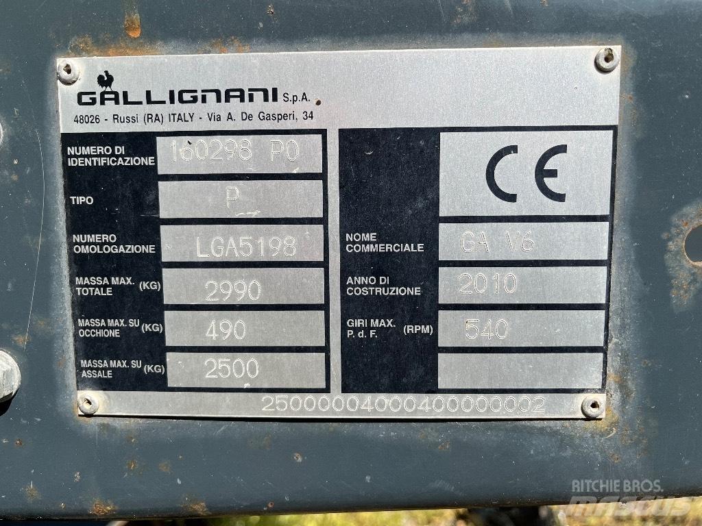 Gallignani GA V6 محزمات مستديرة