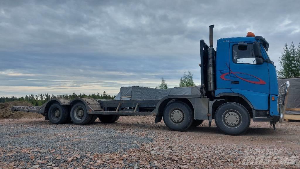 Volvo FH12 8x4 شاحنات نقل آلة الغابات
