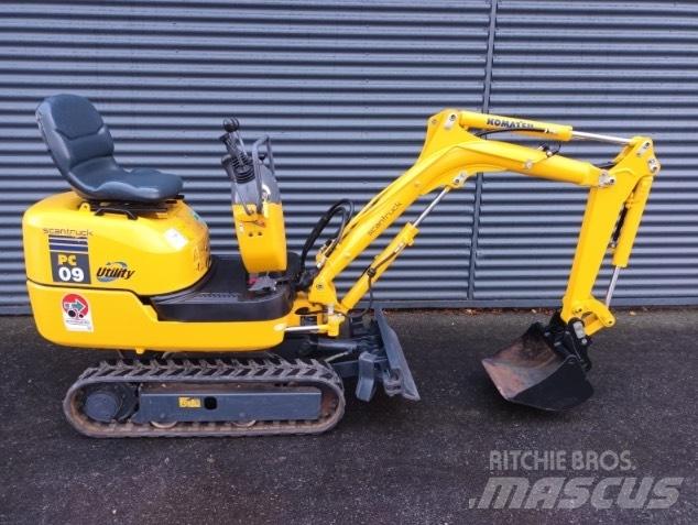 Komatsu PC 9 حفارات صغيرة أقل من 7 طن (حفارات صغيرة)