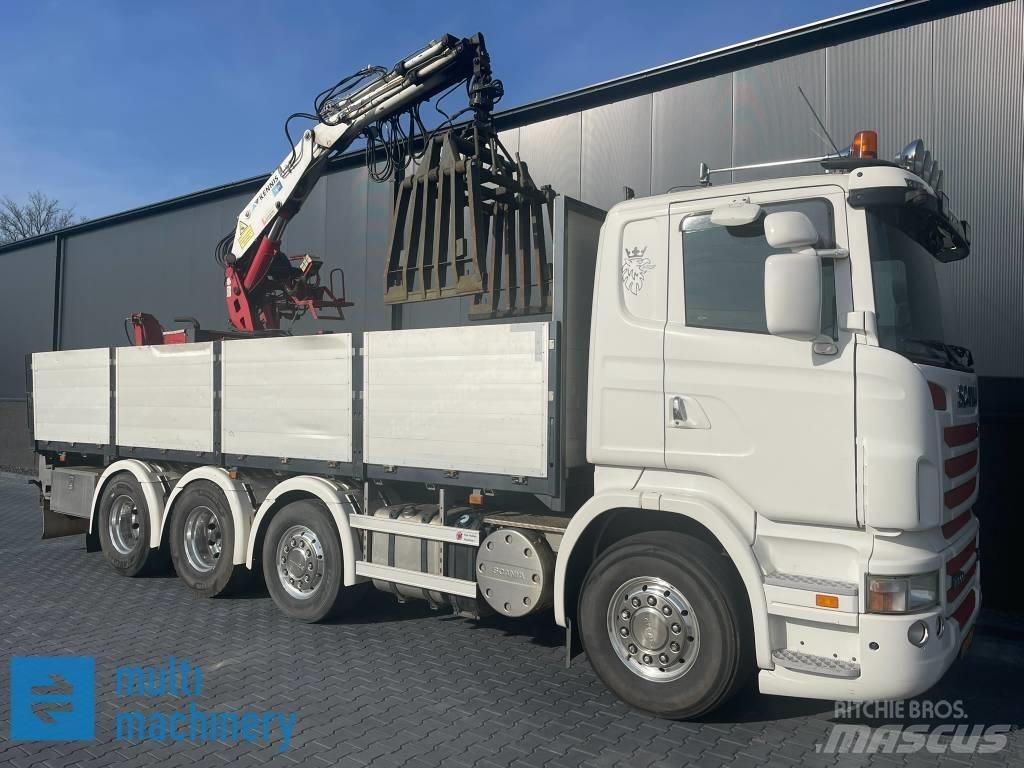 Scania R500 V8 شاحنات مسطحة/مفصلية الجوانب