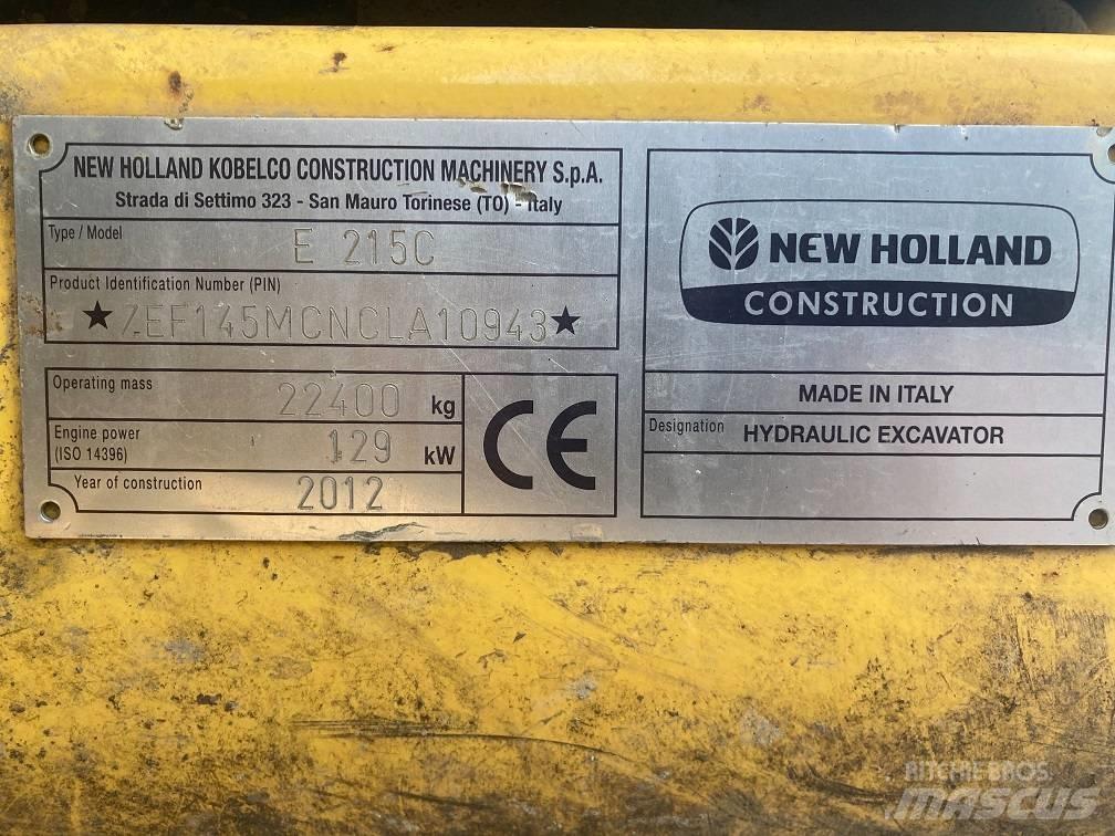 New Holland E 215 C حفارات زحافة