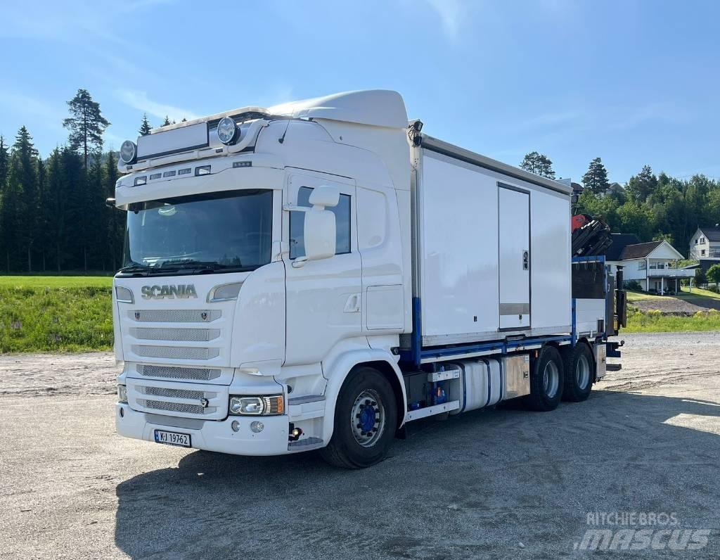 Scania R 520 شاحنات الرافعات