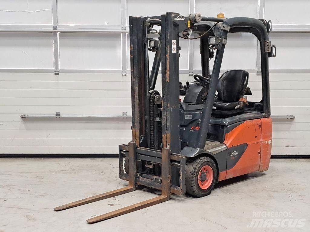 Linde E16C-03 شاحنات ذات رافعات شوكية تعمل بالكهرباء
