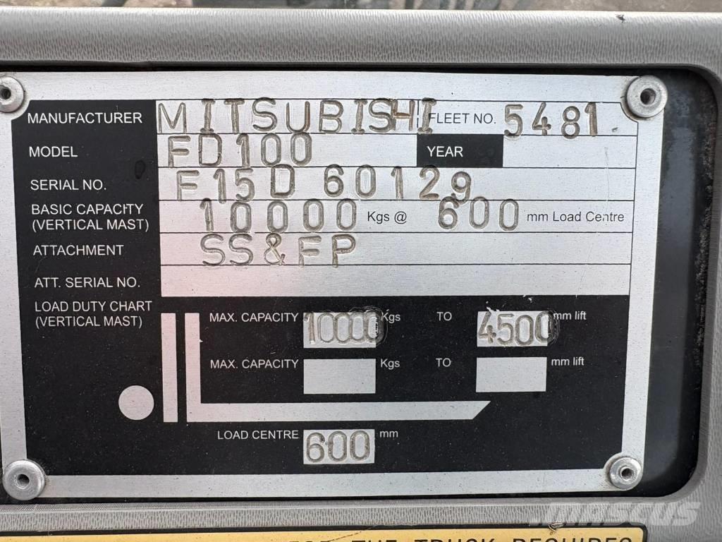 Mitsubishi FD 100 شاحنات الديزل