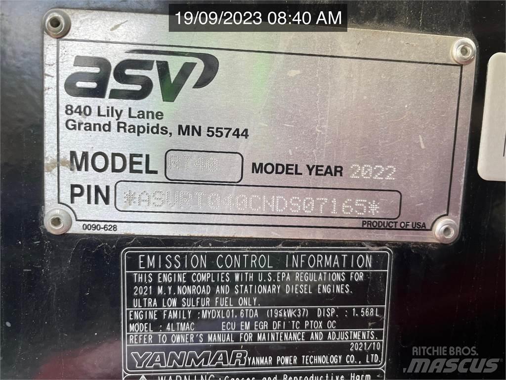 ASV POSI-TRACK RT40 لوادر انزلاقية التوجيه