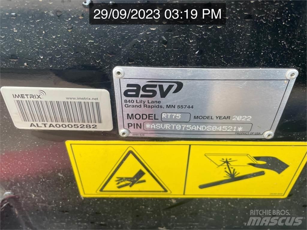 ASV POSI-TRACK RT75 لوادر انزلاقية التوجيه