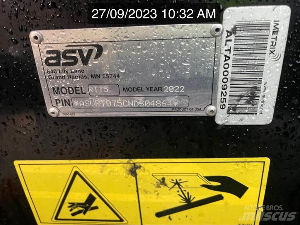 ASV POSI-TRACK RT75 لوادر انزلاقية التوجيه