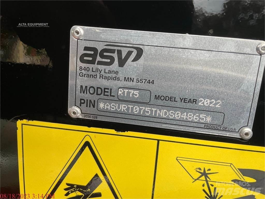 ASV POSI-TRACK RT75 لوادر انزلاقية التوجيه
