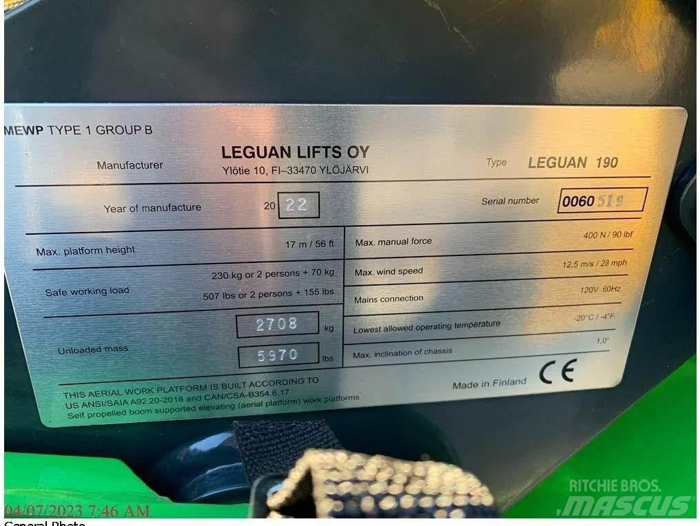 Avant LEGUAN 190 رافعات سلة مفصلية