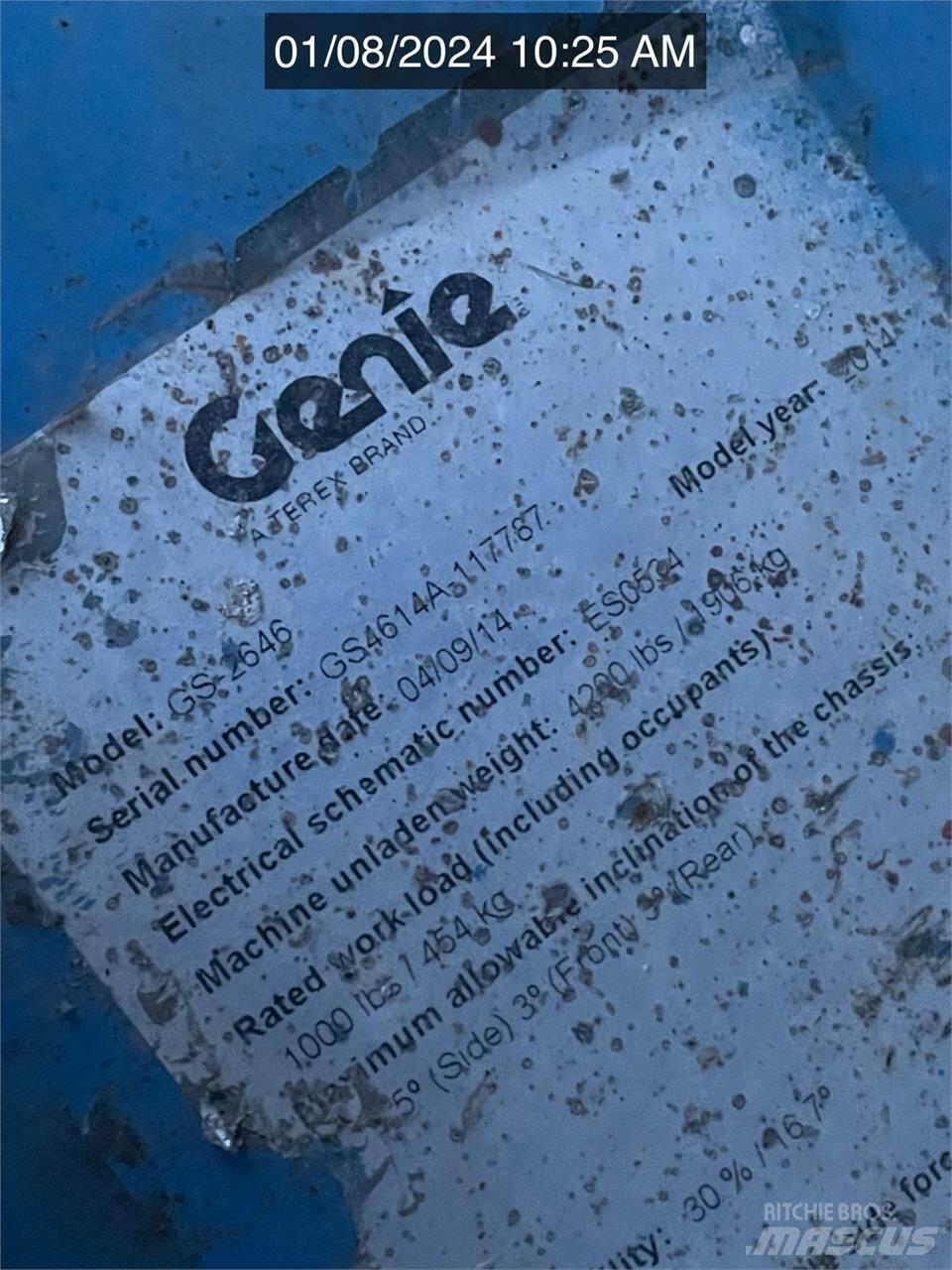 Genie GS2646 رافعات مقصية الشكل