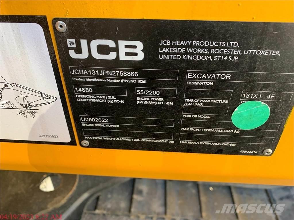 JCB 131X LC حفارات زحافة