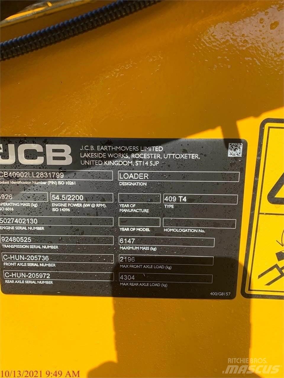 JCB 409 لوادر بعجل