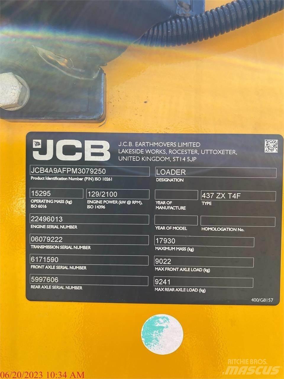 JCB 437ZX لوادر بعجل