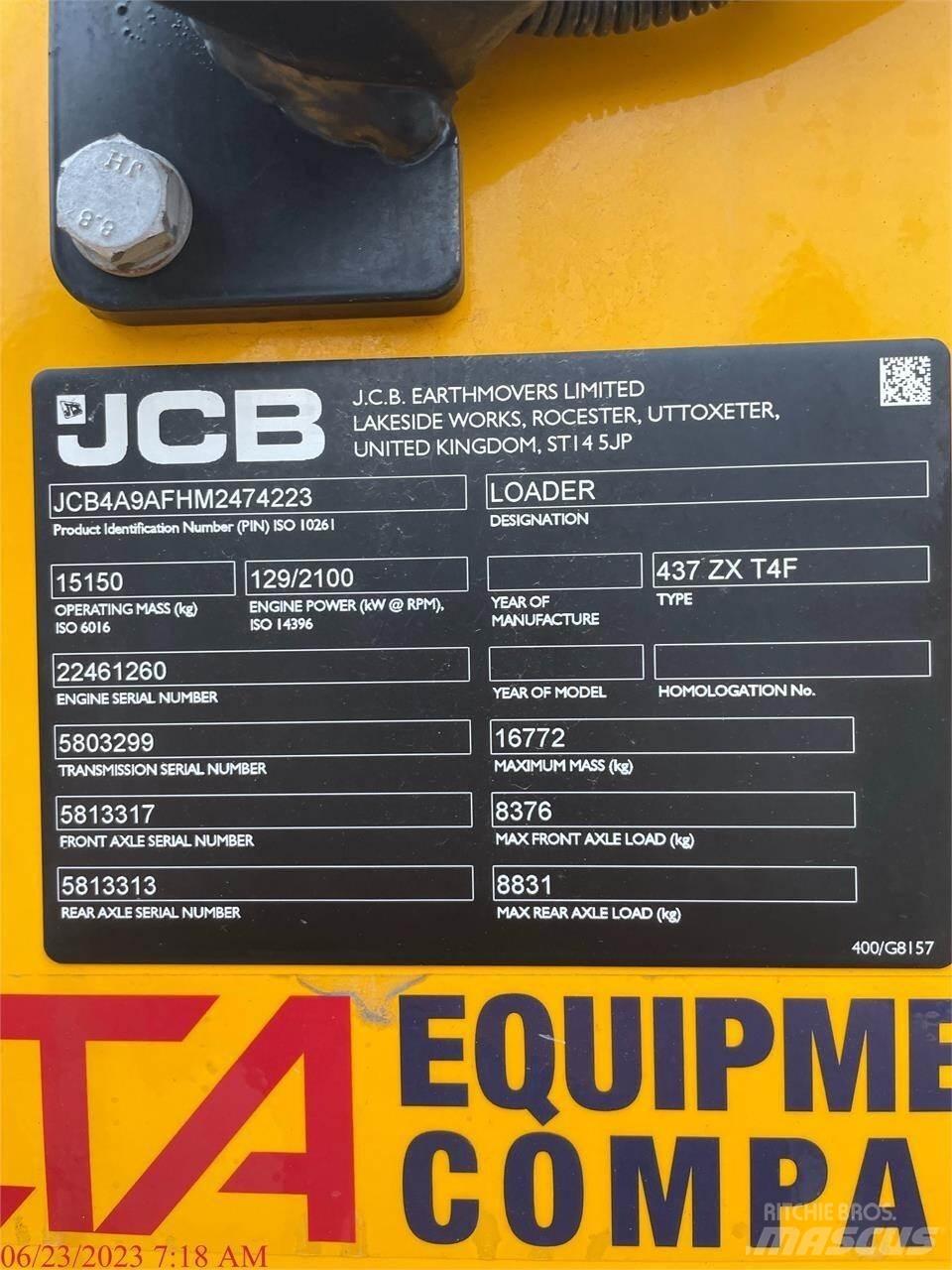 JCB 437ZX لوادر بعجل