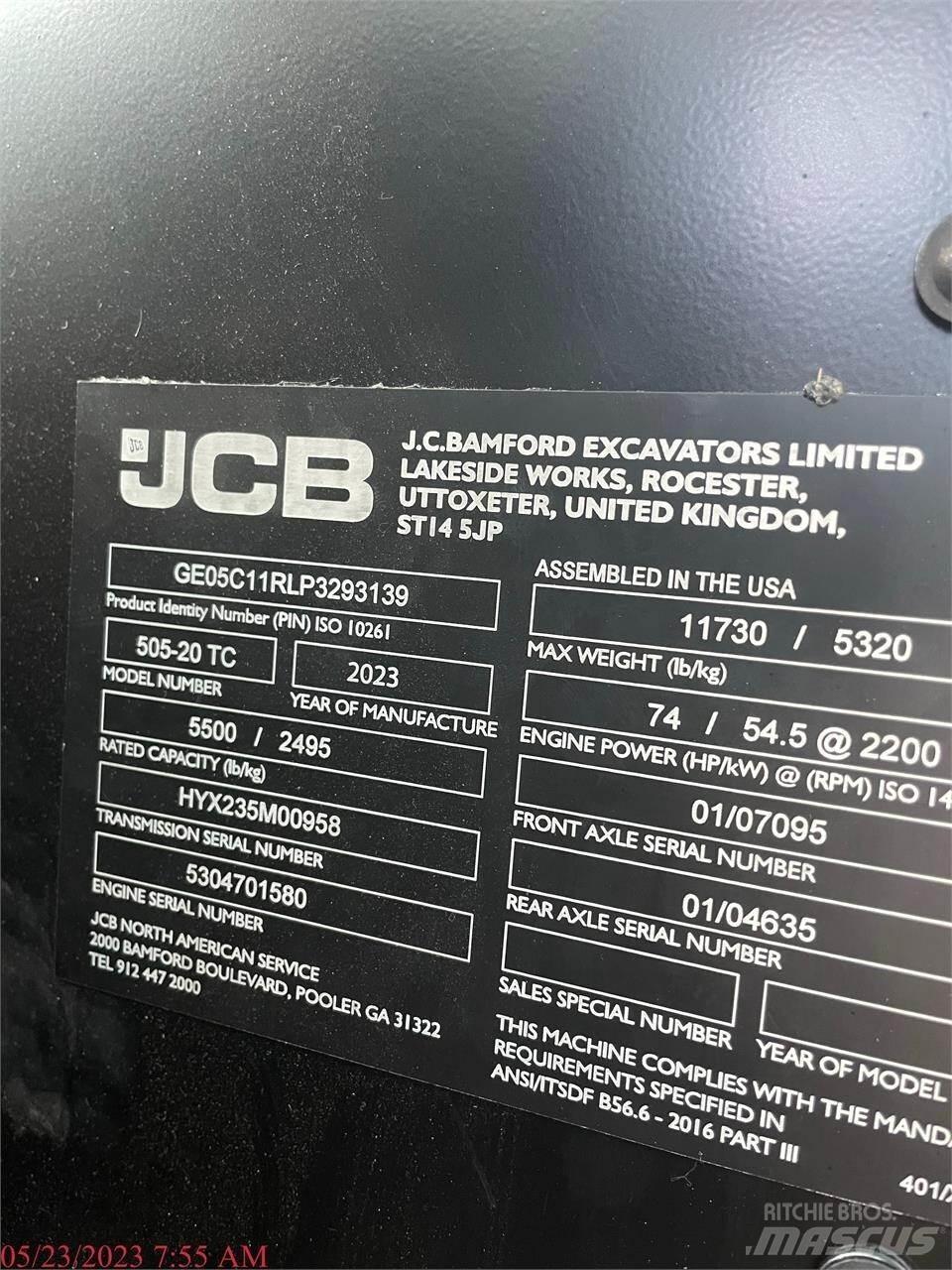 JCB 505-20TC مناولات متداخلة