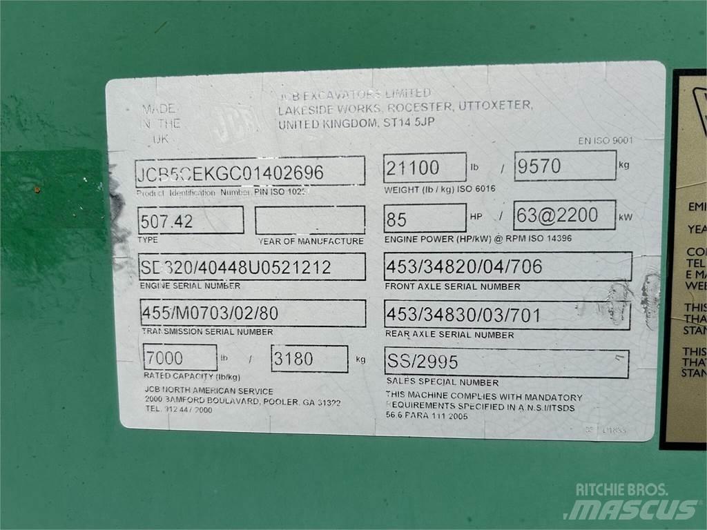 JCB 507-42 مناولات متداخلة
