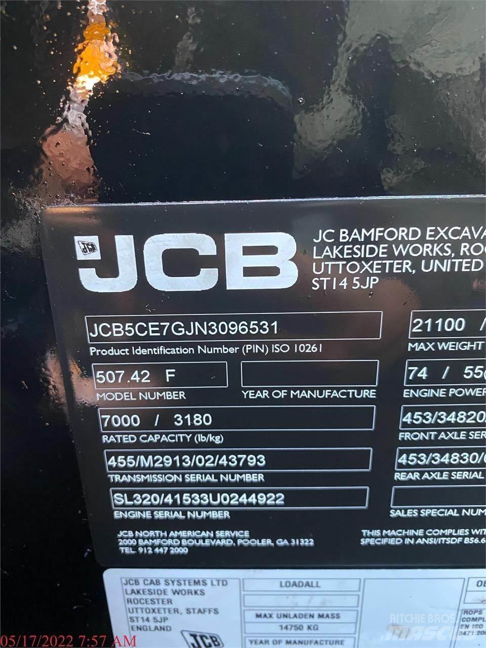 JCB 507-42 مناولات متداخلة