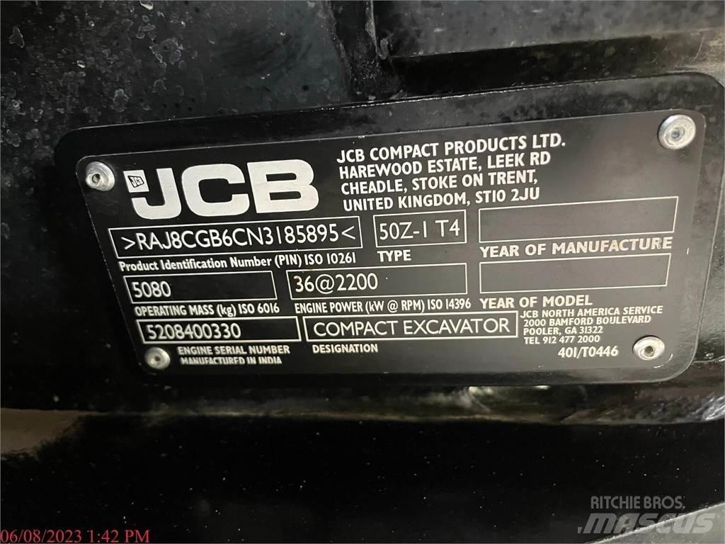 JCB 50Z-1 حفارات صغيرة أقل من 7 طن (حفارات صغيرة)