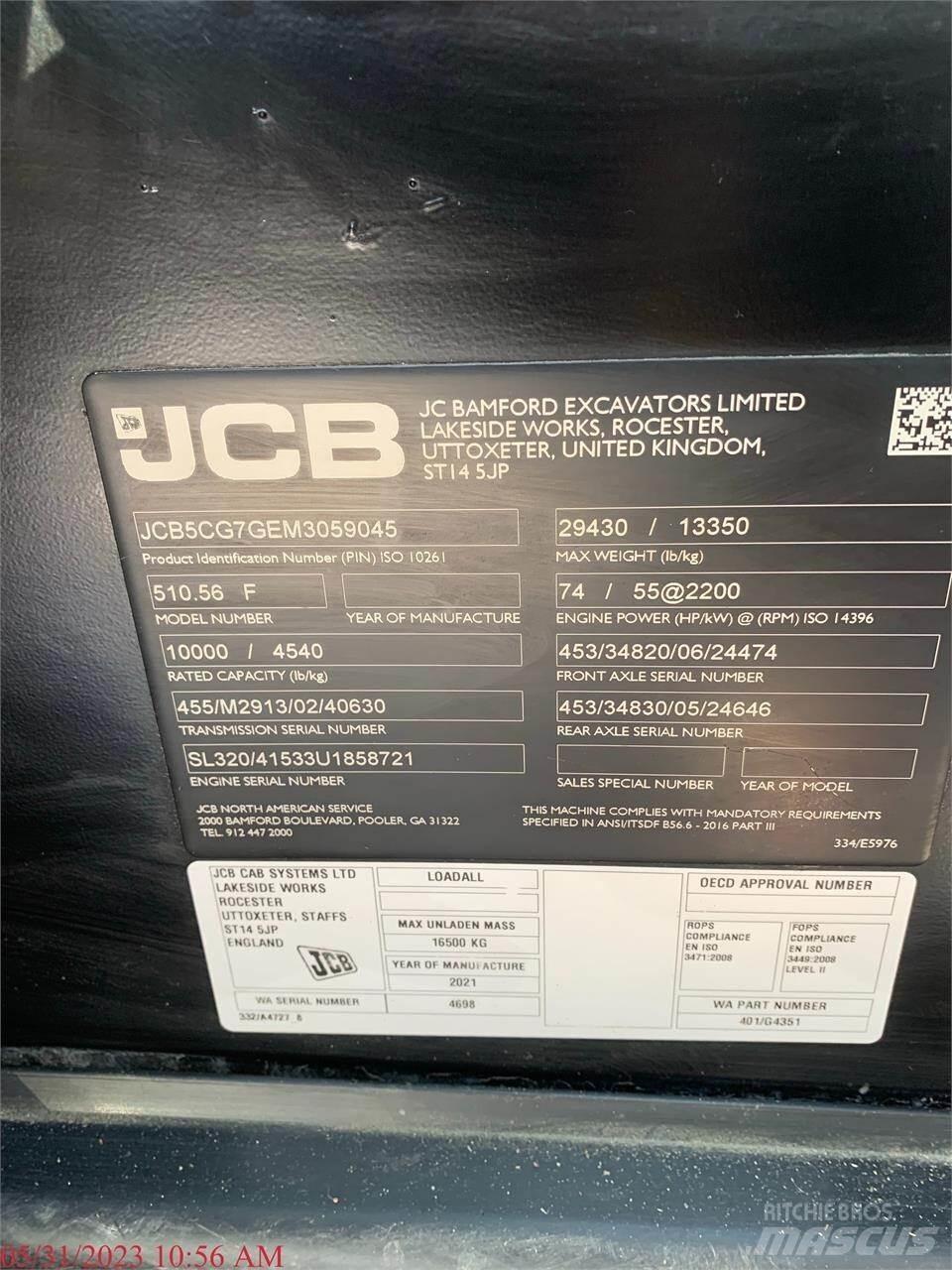 JCB 510-56 مناولات متداخلة