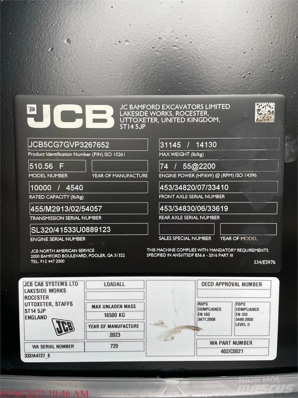 JCB 510-56 مناولات متداخلة