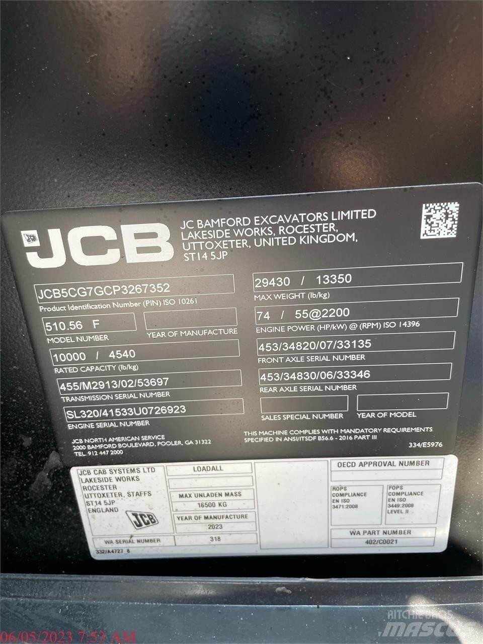 JCB 510-56 مناولات متداخلة