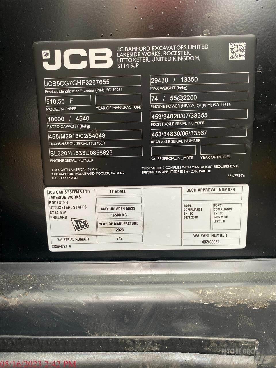 JCB 510-56 مناولات متداخلة